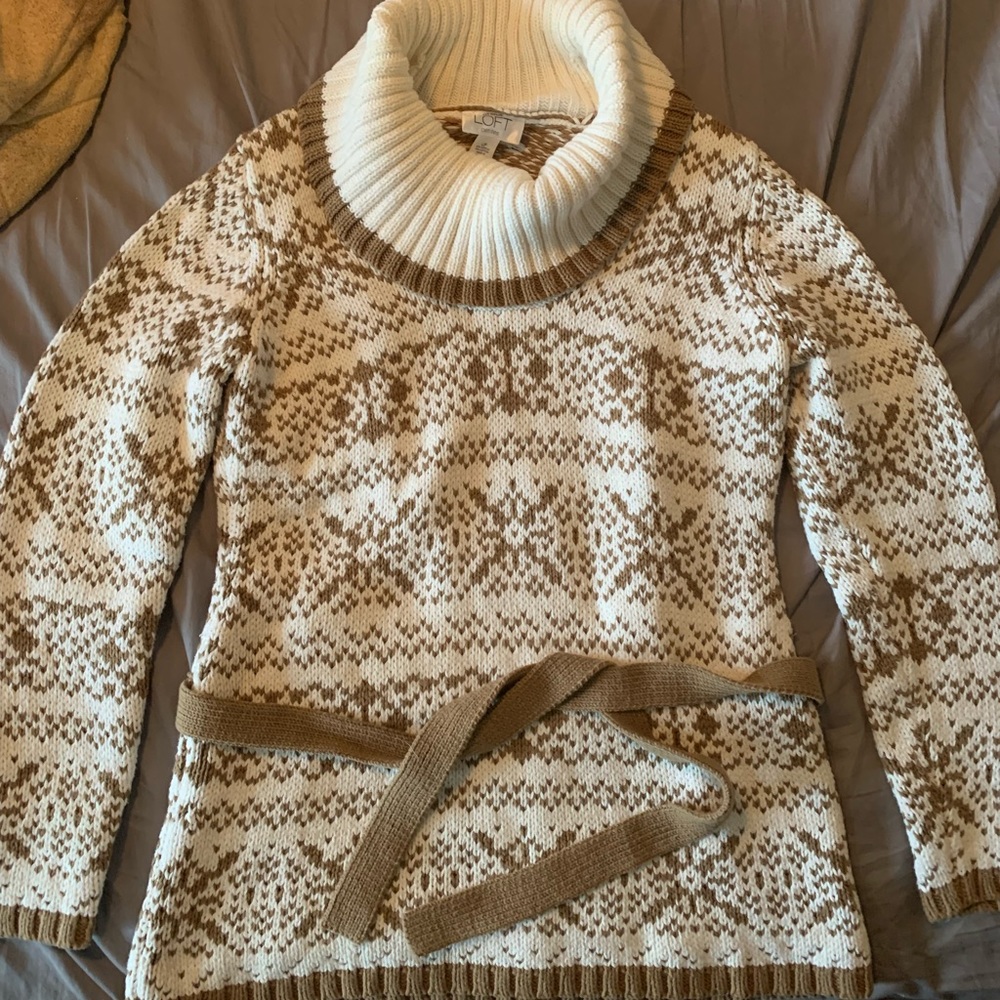 LOFT Faire Isle Tunic Sweater